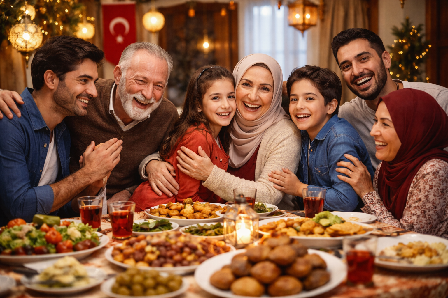 Turkiye'de farkli nesillerin bir arada kutlama yapisi